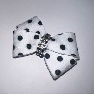 Susan Lanci Nouveau Hair Bow (Polka Dot) (S)